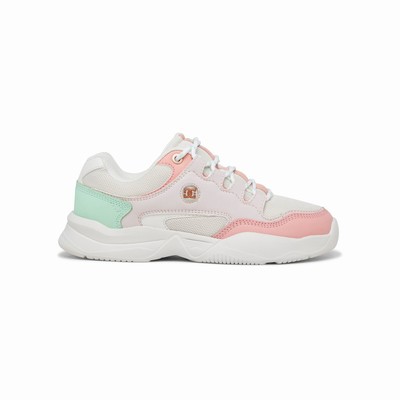 DC Decel Women's White/Pink/Green Sneakers Australia Online XQS-867